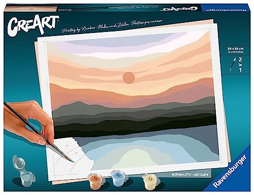 Ravensburger CreArt - Malen nach Zahlen 23515 Minimalistic Landscape ab 12 Jahren, Vibrant Colors von Ravensburger