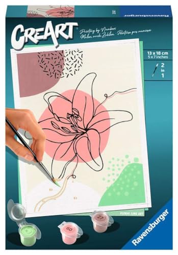 Ravensburger CreArt - Malen nach Zahlen 23542 Floral Line Art ab 12 Jahren Ravensburger CreArt - Malen nach Zahlen 23542 Floral Line Art ab 12 Jahren von Ravensburger