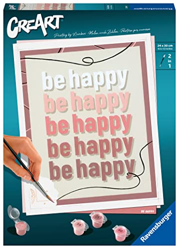 Ravensburger CreArt - Malen nach Zahlen 23544 - Be Happy - ab 12 Jahren von Ravensburger