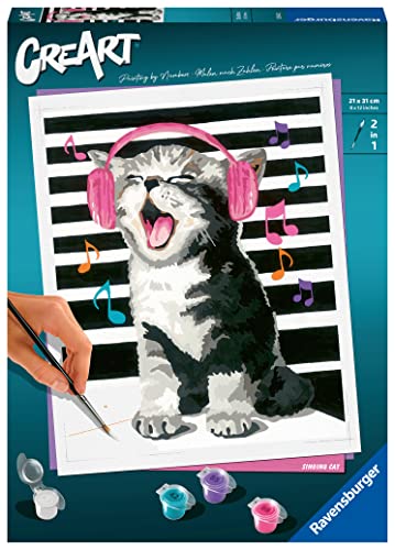 Ravensburger CreArt - Malen nach Zahlen 23545 - Singende Katze - ab 12 Jahren von Ravensburger