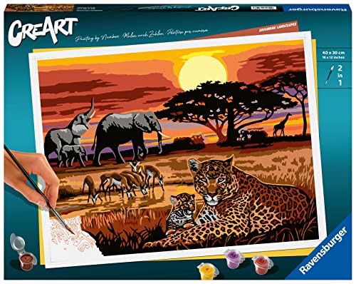 Ravensburger CreArt - Malen nach Zahlen 23548 - Savannenlandschaft - ab 14 Jahren von Ravensburger