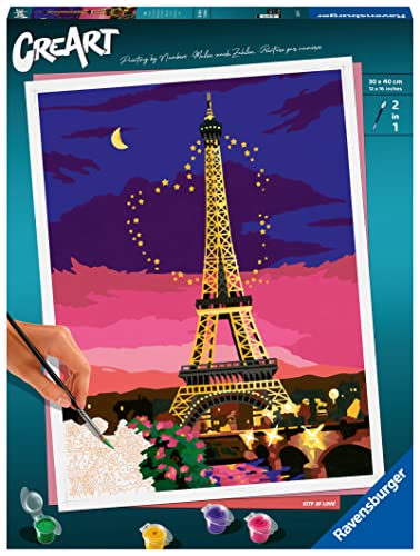 Ravensburger CreArt - Malen nach Zahlen 23624 City of Love ab 14 Jahren, White von Ravensburger