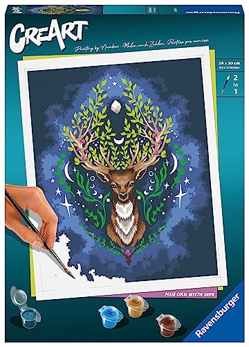 Ravensburger CreArt - Malen nach Zahlen 23640 - Pixie Cold: Mystischer Hirsch - ab 12 Jahren von Ravensburger