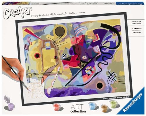 Ravensburger CreArt - Malen nach Zahlen 23650 - Art Collection: Gelb, Rot, Blau (Wassily Kandinsky) - ab 14 Jahren von Ravensburger