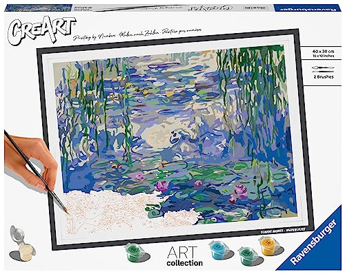 Ravensburger CreArt - Malen nach Zahlen 23651 - Art Collection: Seerosen (Monet) - ab 14 Jahren von Ravensburger