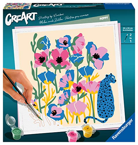 Ravensburger CreArt - Malen nach Zahlen 23667 - Bunte Mohnblumen - ab 12 Jahren von Ravensburger