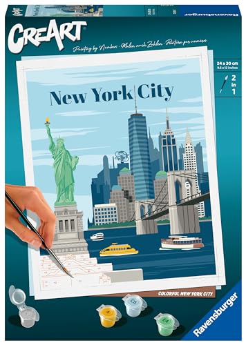 Ravensburger CreArt - Malen nach Zahlen 23686 - Colorful New York City - ab 12 Jahren von Ravensburger