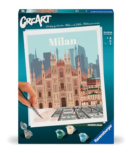 Ravensburger CreArt - Malen nach Zahlen 23688 - Colorful Milan - ab 12 Jahren von Ravensburger