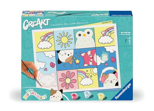 Ravensburger CreArt - Malen nach Zahlen 23727 - Squishmallows - ab 12 Jahren von Ravensburger