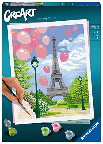 Ravensburger CreArt - Malen nach Zahlen 28992 - Frühling in Paris - ab 12 Jahren von Ravensburger