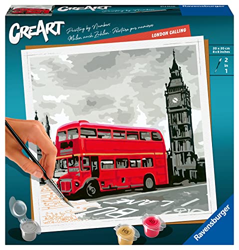 Ravensburger CreArt - Malen nach Zahlen 28997 London Calling ab 12 Jahren, Rote von Ravensburger