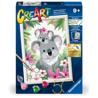 Ravensburger CreArt Malen nach Zahlen - Koala Cuties von Ravensburger