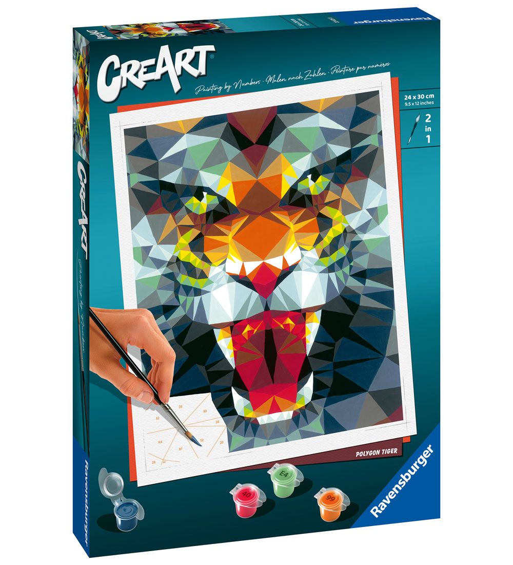 Ravensburger CreArt - Malset - Polygon-Tiger - Ravensburger - One Size - Kreatives Spielset Ravensburger CreArt - Malset - Polygon-Tiger - Ravensburger - One Size - Kreatives Spielset von Ravensburger