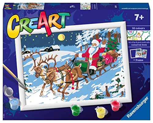 Ravensburger CreArt The Night Before Christmas Zahlen für Kinder – Malerei Kunst und Bastelsets ab 7 Jahren – Geschenke für Kinder von Ravensburger