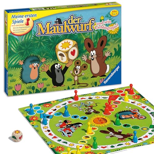 Ravensburger Kinderspiele 21570 - Der Maulwurf und Sein Lieblingsspiel - Spieleklassiker für Kinder, Kinderspiel ab 3 Jahren, für 2-4 Spieler - Ostergeschenke für Kinder von Ravensburger