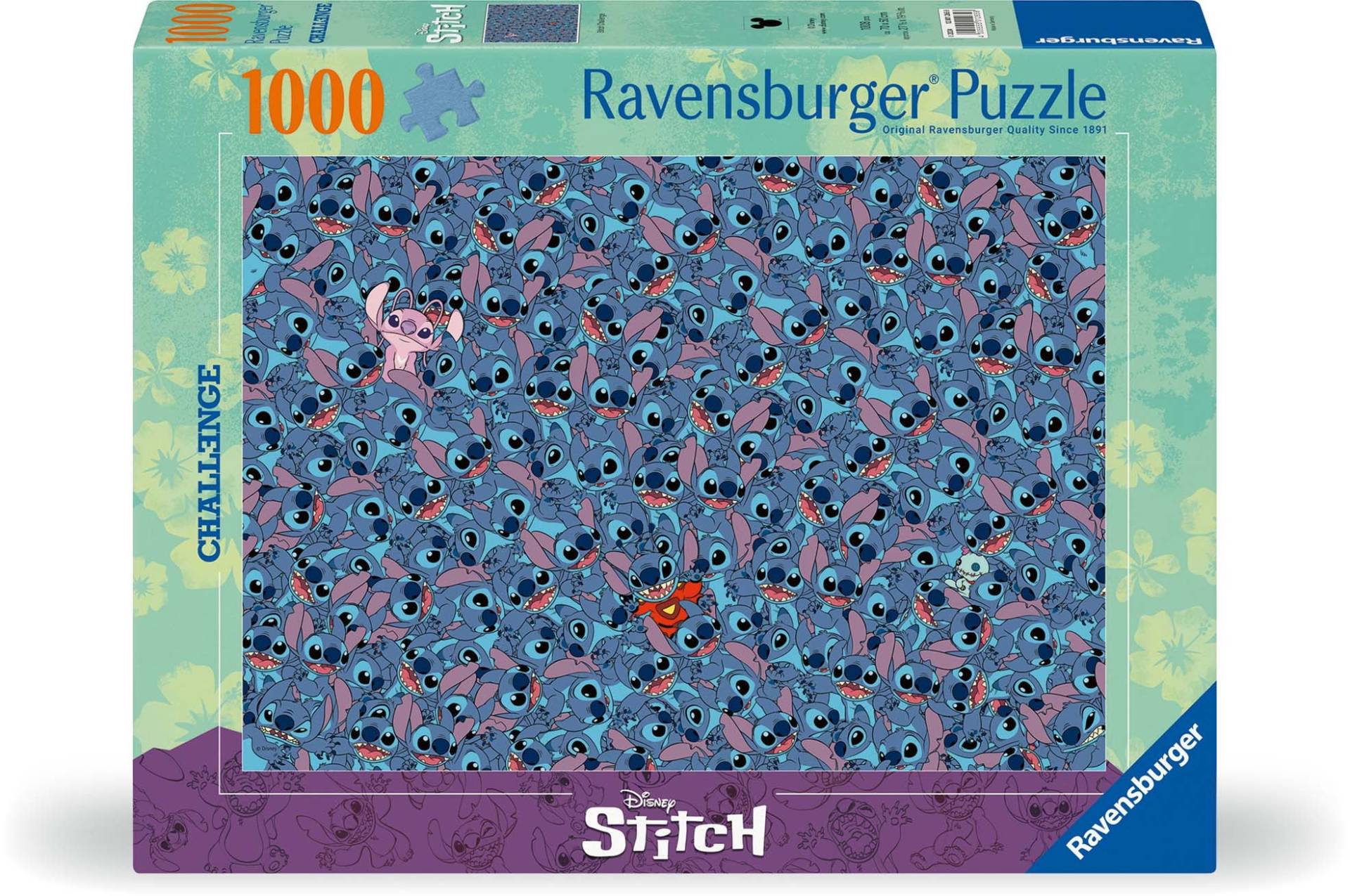 Ravensburger Disney Challenge Stitch Puzzle 1000 Teile von Ravensburger