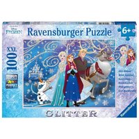 Puzzle Ravensburger Frozen - Glitzernder Schnee 100 Teile XXL Glitzer von Ravensburger