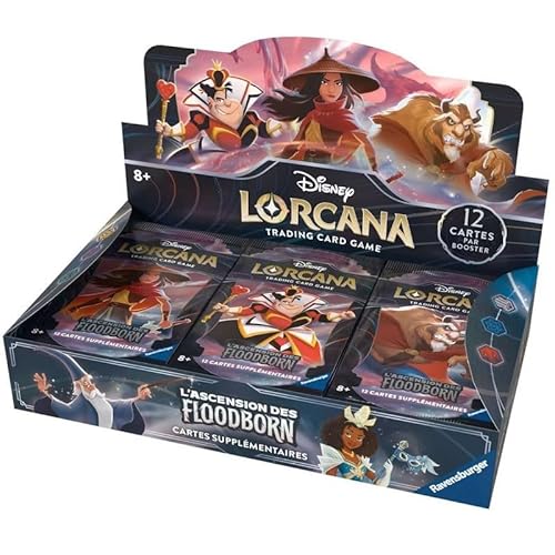 Ravensburger - Disney Lorcana TCG Der Aufstieg der Floodborn-JCC-Display, 24 Booster ab 8 Jahren, französische Version von Ravensburger