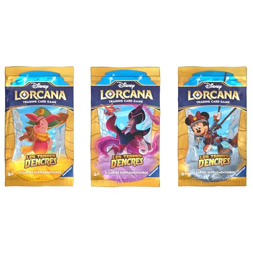 Ravensburger Disney Lorcana TCG Les Terres d'Encre Res Sammelkartenspiel, 24 Booster-Packs ab 8 Jahren, französische Version von Ravensburger