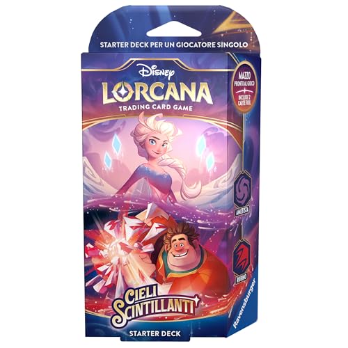 Ravensburger - Disney Lorcana TCG: In Tintenerden Starter Deck Amethyst & Rubin, Mehrfarbig, 11098389 von Ravensburger