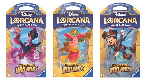 Ravensburger Disney Lorcana TCG: Into The Inklands Assorted Single Booster Pack (12 Cards) for Ages 8 and Up von Ravensburger