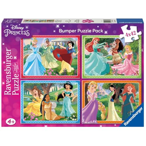 Ravensburger 5170 Puzzle 4 x 42 Bumper Pack Disney Prinzessinnen, bunt von Ravensburger