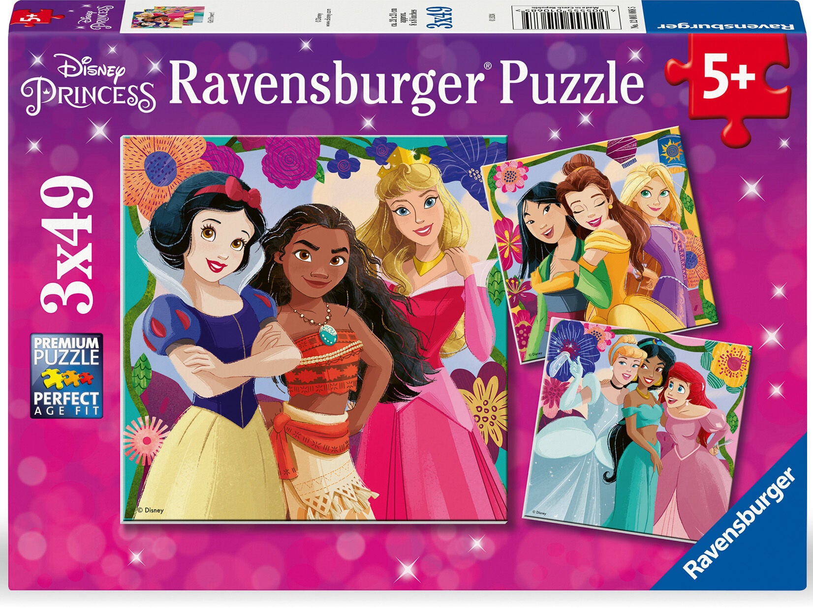 Ravensburger Disney Prinzessinnen Puzzles 3x49 Teile von Ravensburger