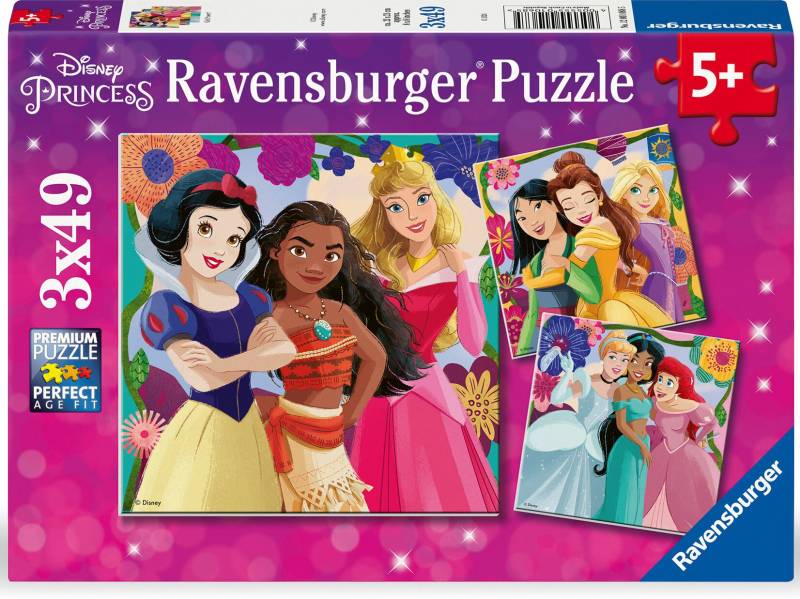 Ravensburger Disney Prinzessinnen Puzzles 3x49 Teile von Ravensburger