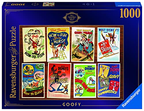 Ravensburger Disney Treasures from The Vault Goofy 1000 Piece Jigsaw Puzzle for Adults - 16855 - Every Piece is Unique, Softclick Technology Means Pieces Fit Together Perfectly - Amazon Exclusive von Ravensburger