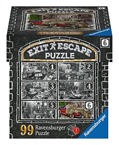 Ravensburger EXIT Puzzle 16882 - Im Gutshaus Garage – 99 Teile Puzzle für Erwachsene und Kinder ab 14 Jahren von Ravensburger 3D Puzzle