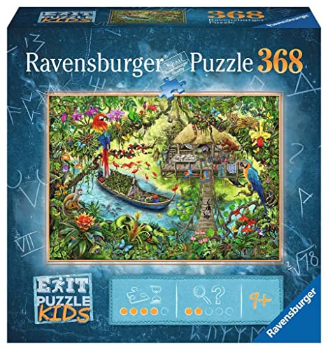 Ravensburger EXIT Puzzle Kids - 12924 Die Dschungelexpedition - 368 Teile Puzzle für Kinder ab 9 Jahren, Kinderpuzzle von Ravensburger