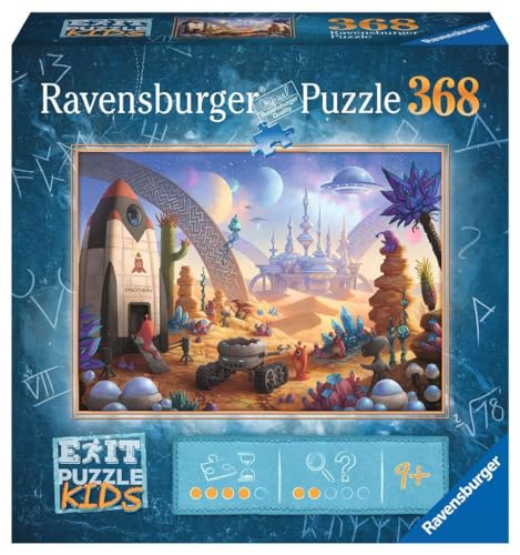 Ravensburger EXIT Puzzle Kids - 13266 Die Weltraummission - 368 Teile Puzzle für Kinder ab 9 Jahren, Kinderpuzzle von Ravensburger