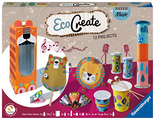 Ravensburger 20229 EcoCreate 20299 Make Your own Music-Bastelset für Kinder ab 6 Jahren, White, Mittel von Ravensburger