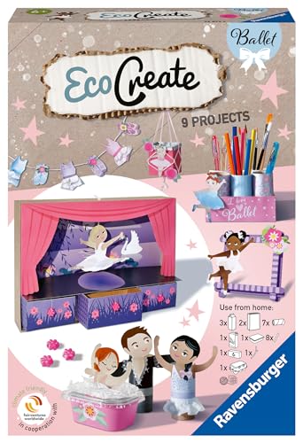 Ravensburger EcoCreate 23672 - Live Like a Ballerina - DIY Bastelset für Kinder ab 6 Jahren von Ravensburger