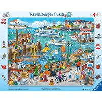 Rahmenpuzzle Ravensburger Ein Tag am Hafen 24 Teile von Ravensburger