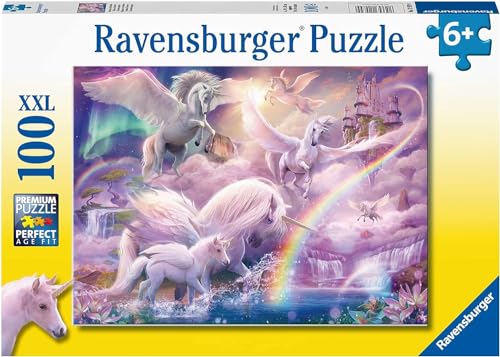 Ravensburger 12979 Unicorno Pegaso Einhorn Puzzles, Mehrfarbig, 100 Pezzi, XXL Ravensburger 12979 Unicorno Pegaso Einhorn Puzzles, Mehrfarbig, 100 Pezzi, XXL von Ravensburger