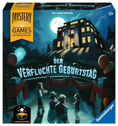 Ravensburger Familienspiel 26948 Mystery Games: Der verfluchte Geburtstag kooperatives Geschichten-Mystery-Spiel für 2-4 Spieler ab 12 Jahren von Ravensburger