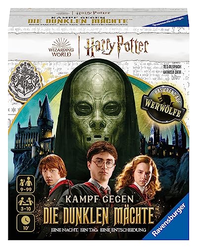 Ravensburger Familienspiel 27353 - Harry Potter - Kampf gegen die dunklen Mächte - Basierend auf Werwölfe - Gesellschaftsspiel ab 9 Jahren für 3-10 Spieler von Ravensburger