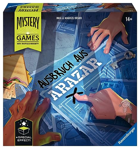 Ravensburger Familienspiel 27365 - Mystery Games: Der Ausbruch aus Arazar - Storytelling- und Erlebnisspiel für 2-4 Spieler ab 14 Jahren von Ravensburger