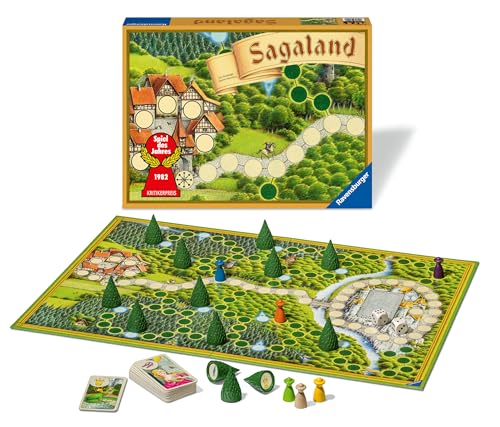Ravensburger 27040 - Sagaland Retro-Ausgabe - Gesellschaftsspiel für Kinder und Erwachsene, 2-6 Spieler, Klassiker ab 6 Jahren, Spiel des Jahres, die besten Familienspiele Ravensburger 27040 - Sagaland Retro-Ausgabe - Gesellschaftsspiel für Kinder und Erwachsene, 2-6 Spieler, Klassiker ab 6 Jahren, Spiel des Jahres, die besten Familienspiele von Ravensburger