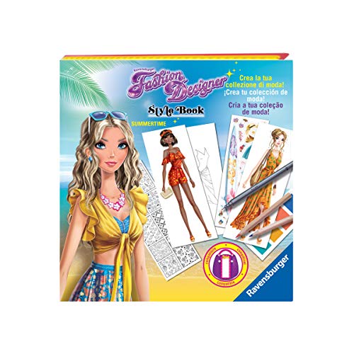 Ravensburger - Fashion Designer Style Book, Magischer Sommer, kreatives Spiel zum Zeichnen, Kinder 6+ Jahre von Ravensburger