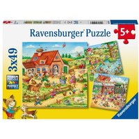 Puzzle Ravensburger Ferien auf dem Land 3 X 49 Teile von Ravensburger