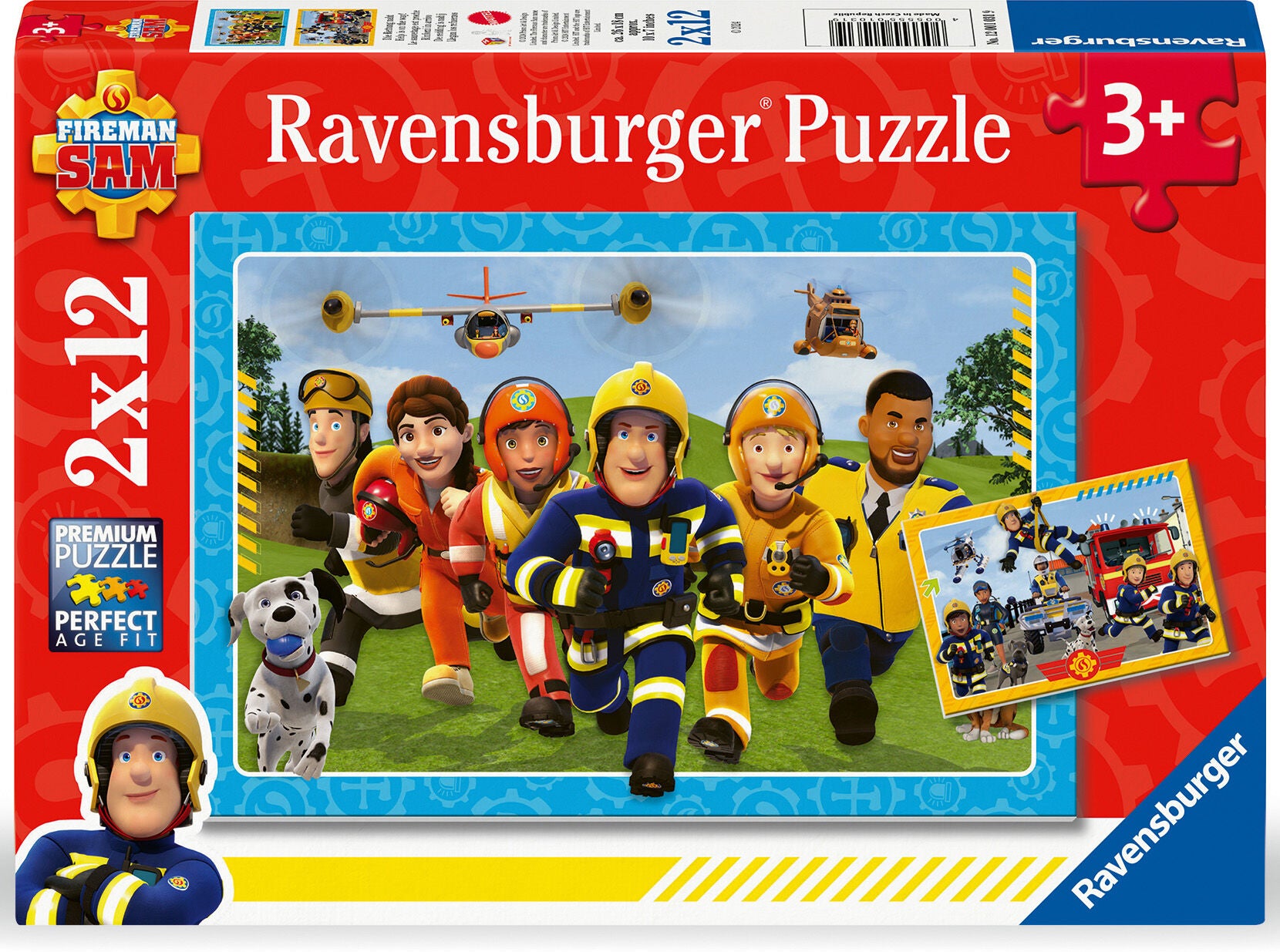 Ravensburger Feuerwehrmann Sam Puzzles 2x12 Teile von Ravensburger