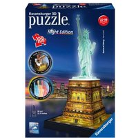 3D Puzzle Ravensburger Freiheitsstatue bei Nacht 108 Teile von Ravensburger