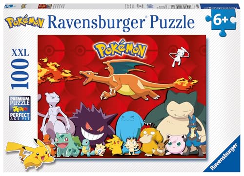 Ravensburger Kinderpuzzle 10934 - Meine liebsten Pokémon - 100 Teile XXL Pokémon Puzzle für Kinder ab 6 Jahren, Pokémon Geschenke von Ravensburger