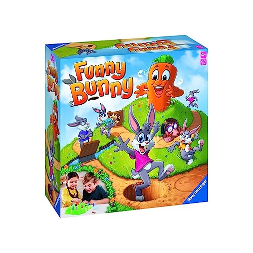 Ravensburger - Funny Bunny, Brettspiele für Kinder 4 Jahre, Spielzeug für Kinder 4 Jahre, Brettspiele für Kinder, Geschenke für Kinder von Ravensburger