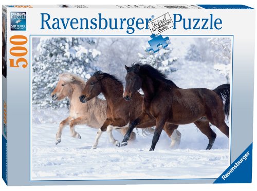 Ravensburger Gallop im Schnee Puzzle mit 500 Teile von Ravensburger