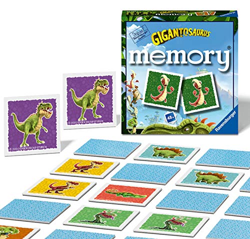 Ravensburger Gigantosaurus Mini-Memory-Spiel – passendes Bild-Schnapppaar-Spiel für Kinder ab 3 Jahren von Ravensburger