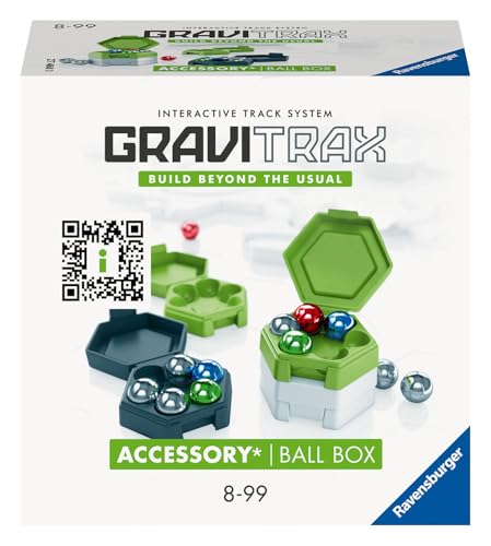 Ravensburger GraviTrax Accessory Ball Box 27468 - GraviTrax Zubehör für Deine Kugelbahn - Murmelbahn und Konstruktionsspielzeug ab 8 Jahren, GraviTrax Erweiterung kombinierbar mit Allen Produkten von Ravensburger