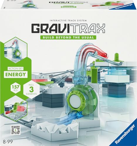 Ravensburger GraviTrax Action-Set Energy 27482 - GraviTrax Starterset für Deine Kugelbahn - Murmelbahn und Konstruktionsspielzeug ab 8 Jahren, GraviTrax Zubehör alleine bespielbar von Ravensburger